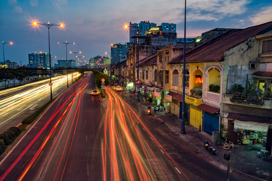 ho chi minh city after dark